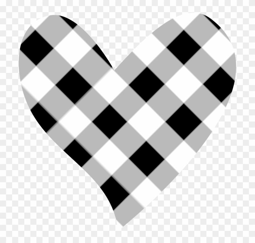 Black Heart Heart Black And White Heart Clipart Clip - Black And White Heart Clipart Png #8086
