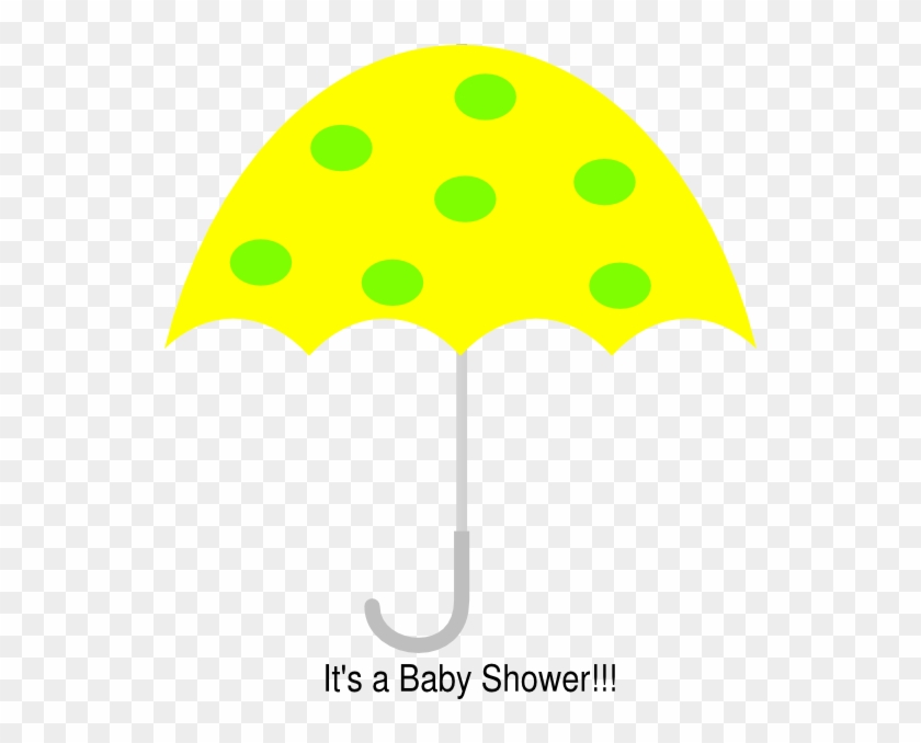Yellow Polka Dot Umbrella Clip Art At Clkercom Vector - Clip Art #8947