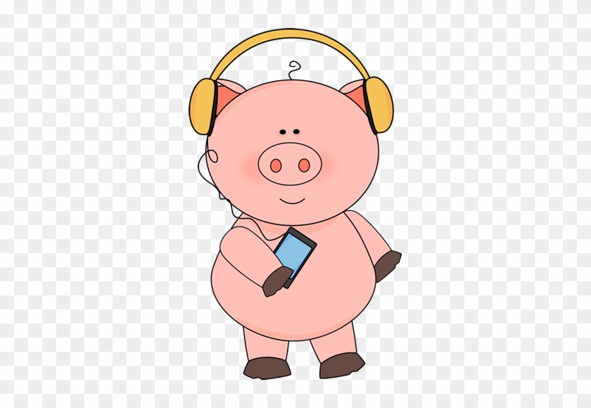 Pig Listening To Music - Pig Listening To Music #8980