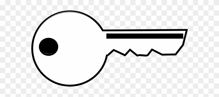 Free Clip Art Of Key Clipart - Black And White Key #9458