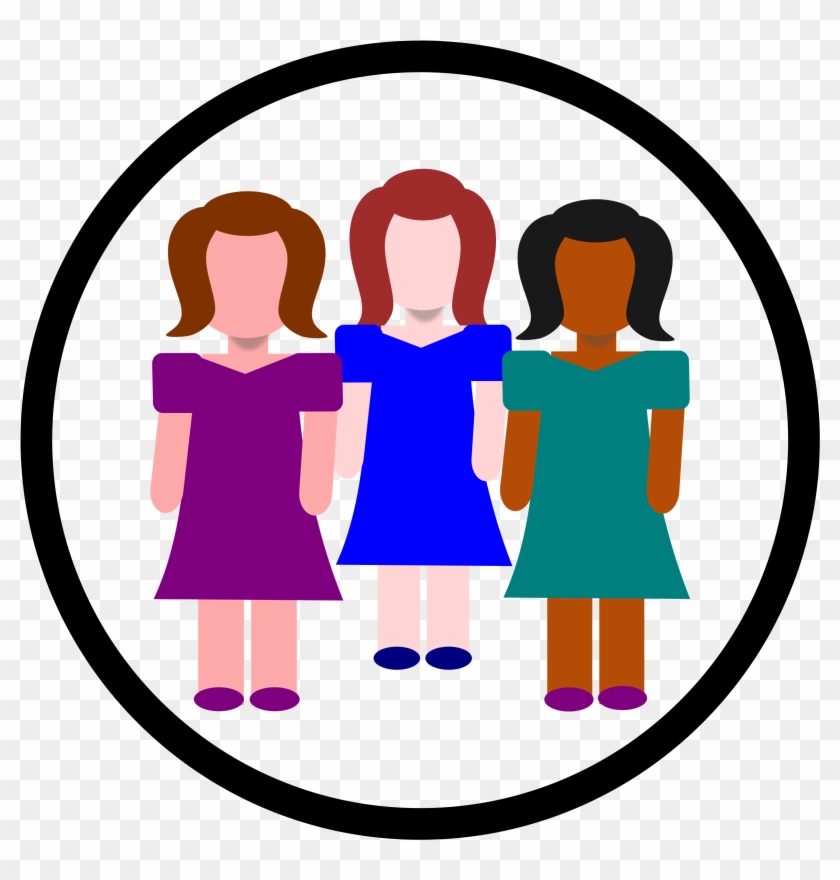 Big Image - Women In Circle Clipart #10791