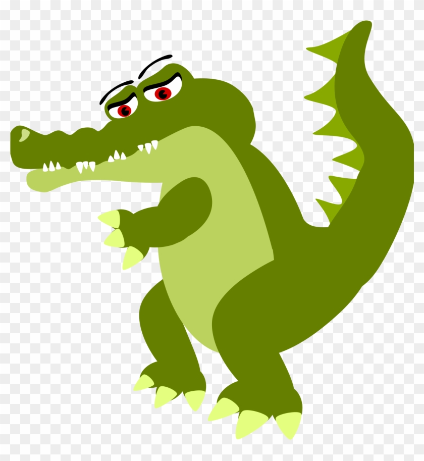Big Image - Crocodile Cartoon Png #11051
