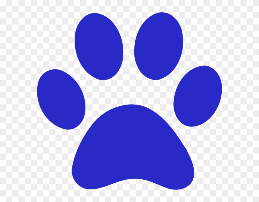 Tiger Clipart Tiger Paw - Logo With Blue Paw Print, clipart ...