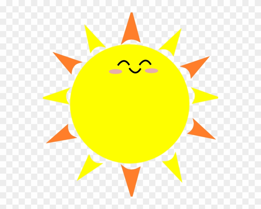 Happy Sun Clip Art At Clker - Cartoon Sun With Black Background - Free  Transparent PNG Clipart Images Download