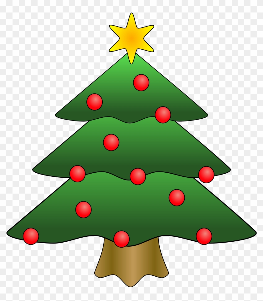 Clipart - Christmas - Tree - With - Presents - Christmas Tree Clip Art Free #13024