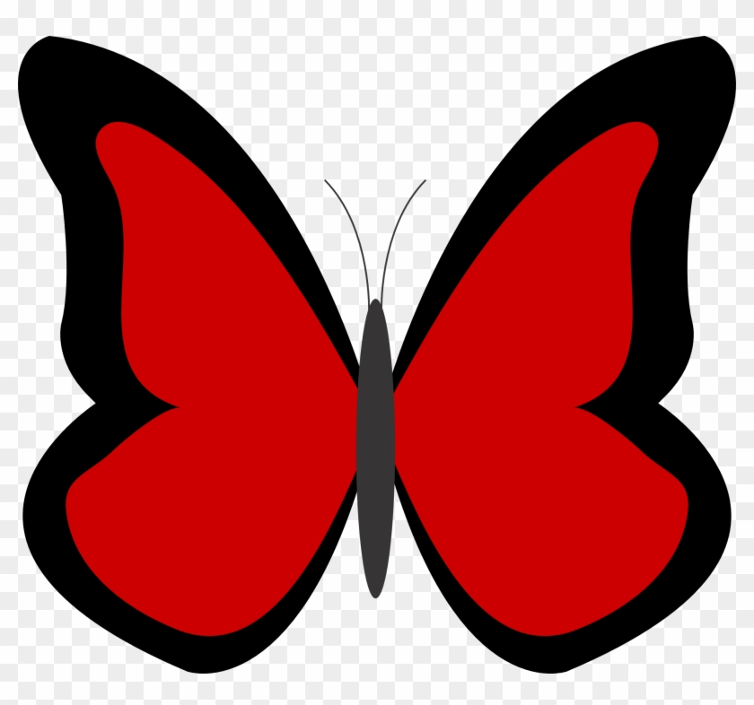 Red Butterfly Cliparts Free Download Clip Art - Butterfly Clip Art Red #14106