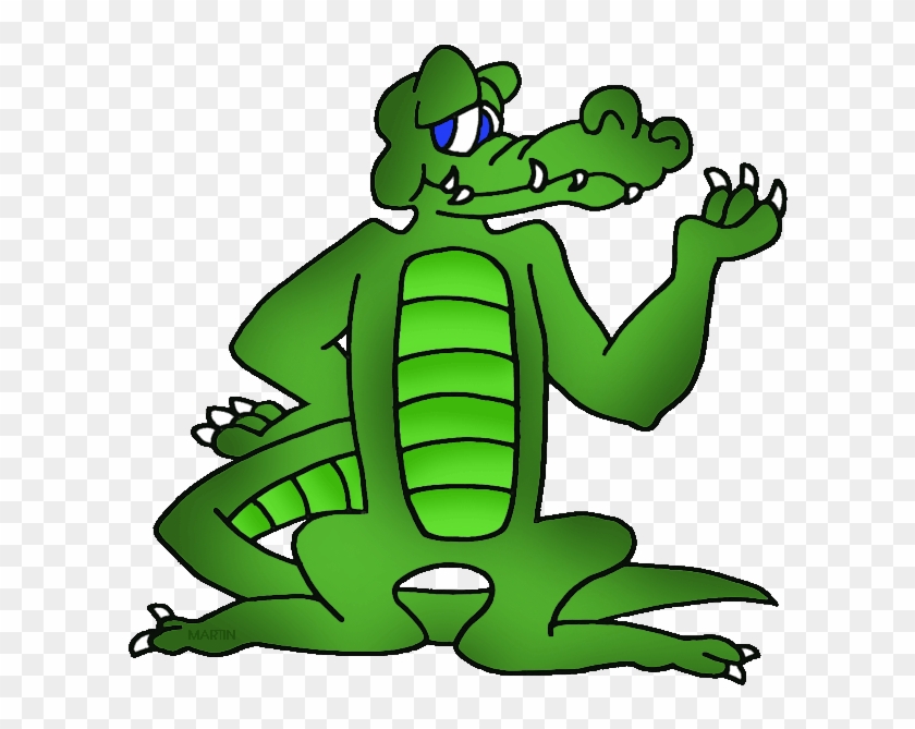 Louisiana State Reptile - Alligator Clip Art #14308