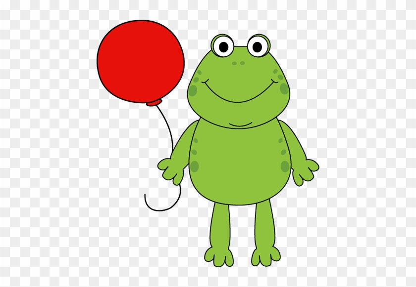 Clipart Info - Frog Holding A Balloon #16204