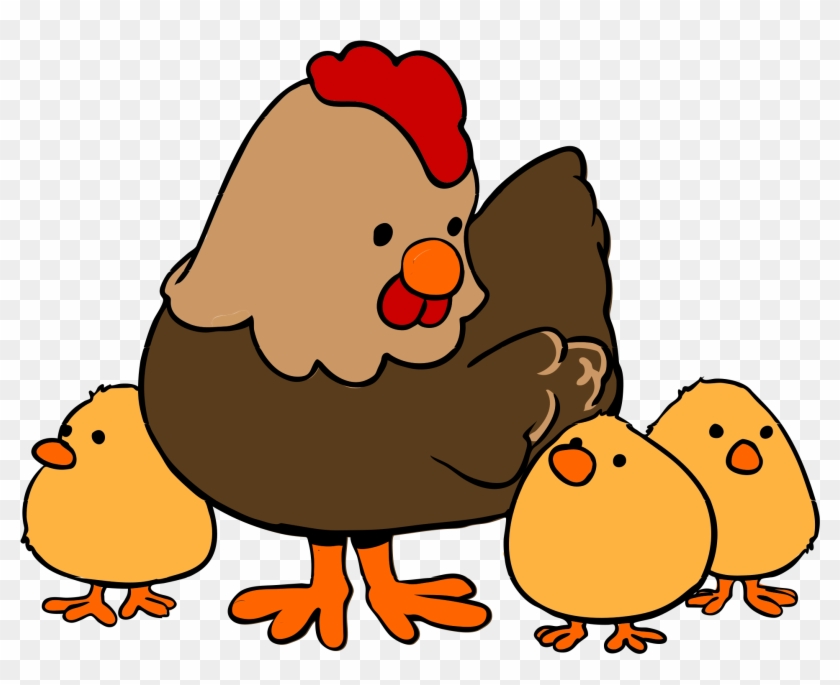 Cute Chicken Clipart Clipart - Cartoon Hen And Chicks - Free