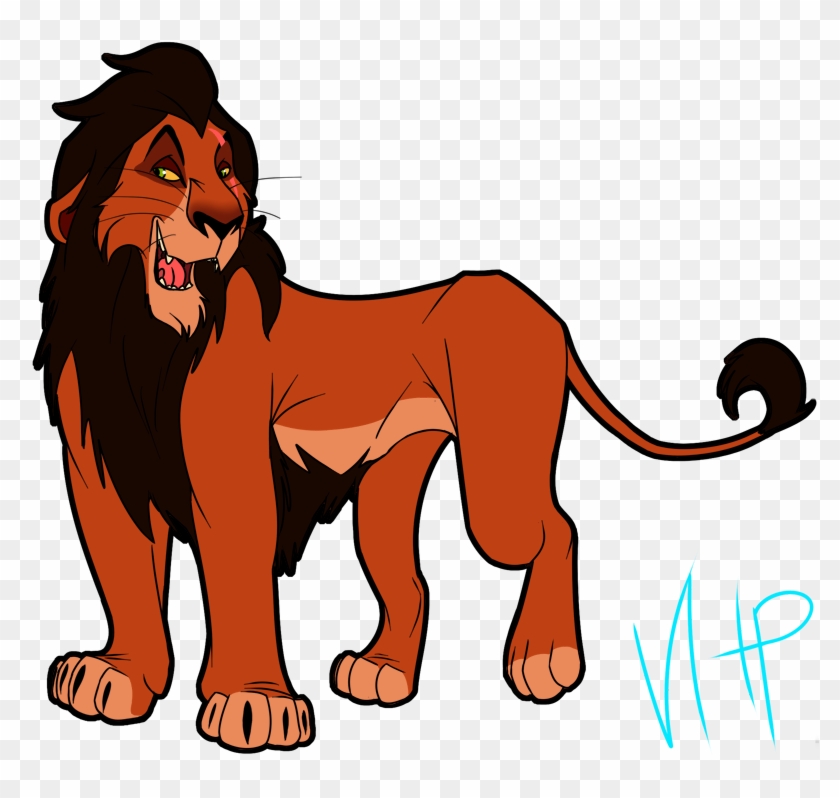 Sneaky Lion - Clip Art #16364