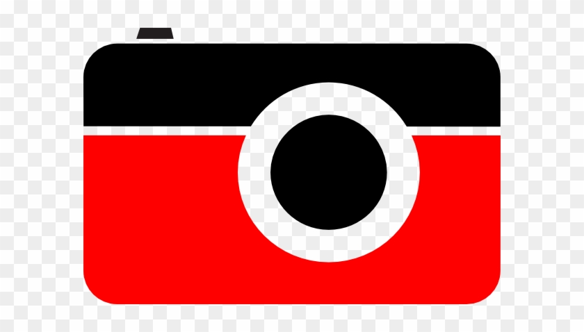 Camera Red Black Clip Art - Red And Black Camera #16896
