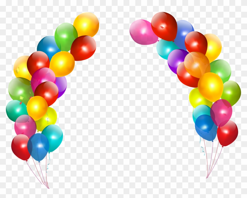 Transparent Balloons Arch Clipart Image Happy Birthday Wishes Song | My ...