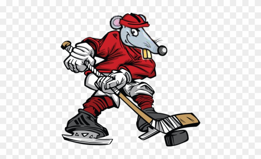 Click Here For The Rat Hockey Schedule - Hockey Player Cartoon Png #76960