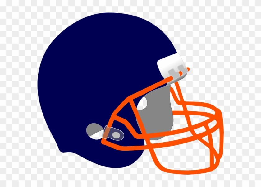 Blue And Orange Football Helmets #77099