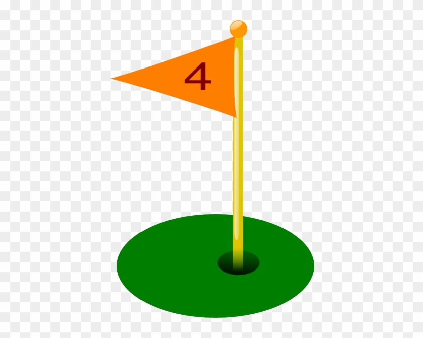 Golf Flag Clip Art - Golf Flag Hole 4 #77420