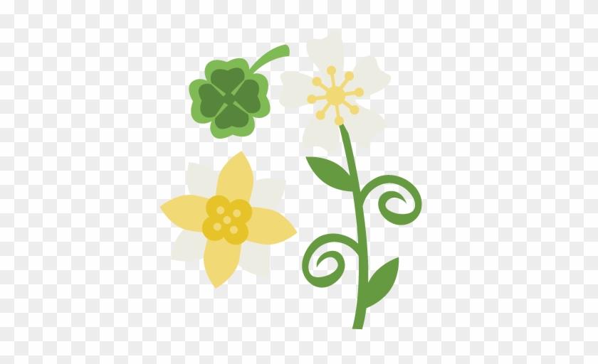 Patrick's Day Flowers Svg Scrapbook Title Svg Files - Patrick's Day Flowers Svg Scrapbook Title Svg Files #82195