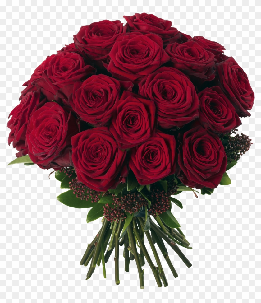 Transparent Red Roses Bouquet Png Clipart Picture - Bouquet Of 15 Red Roses #83777
