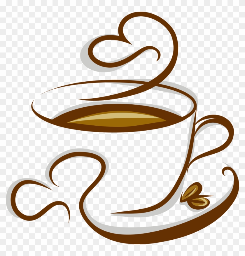 Coffee Cappuccino Espresso Tea Cafe - Xícara De Café Desenho - Free  Transparent PNG Clipart Images Download