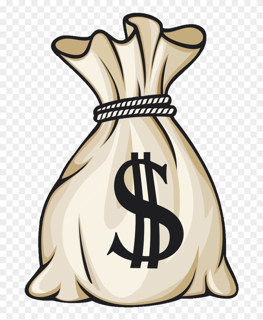 A cute image of cpu cartoon character holding money bags. vector  illustration. | CanStock