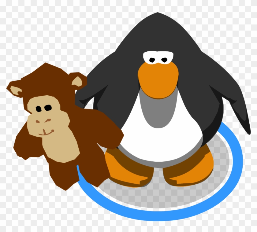 Monkey Stuffie In-game - Club Penguin Penguin Png #463772