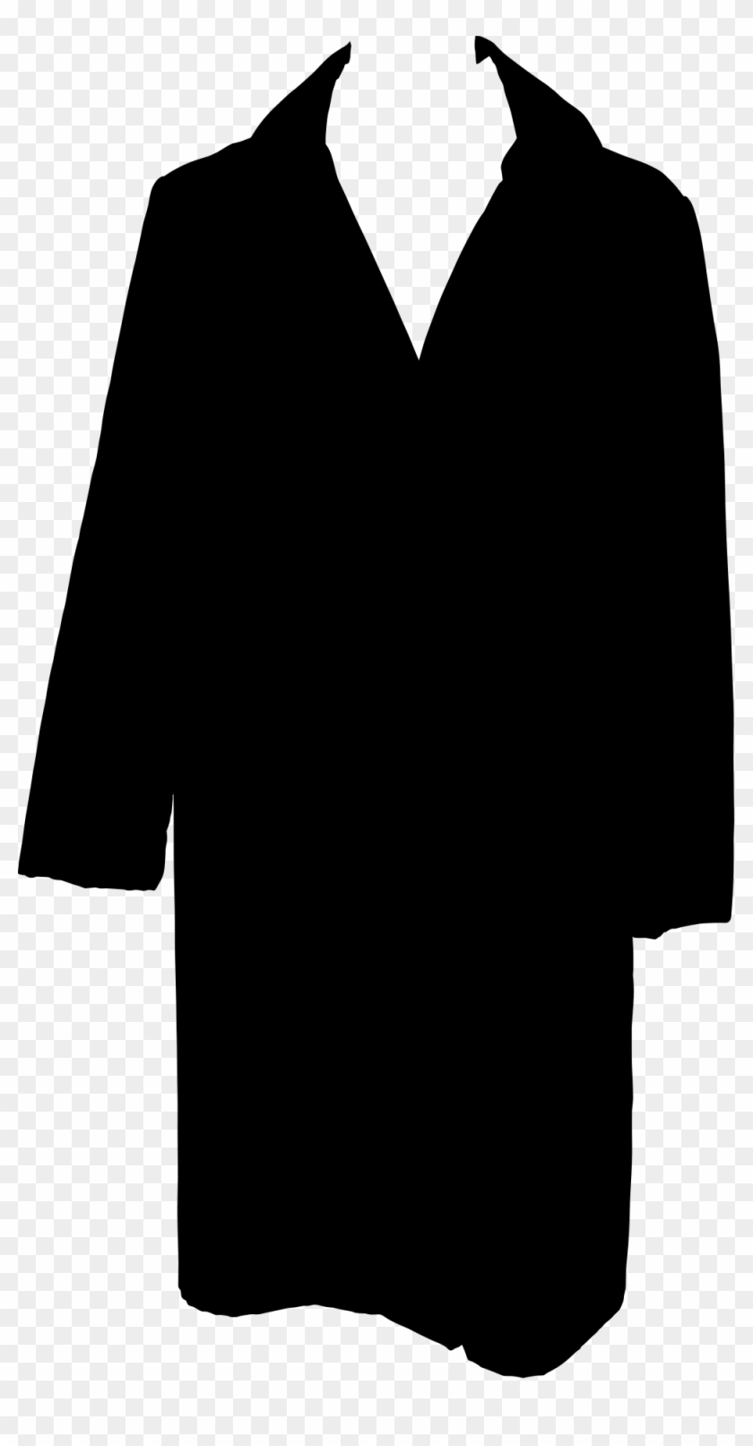 File - Coat Silhouette - Svg - Silhouette Of A Coat #465463