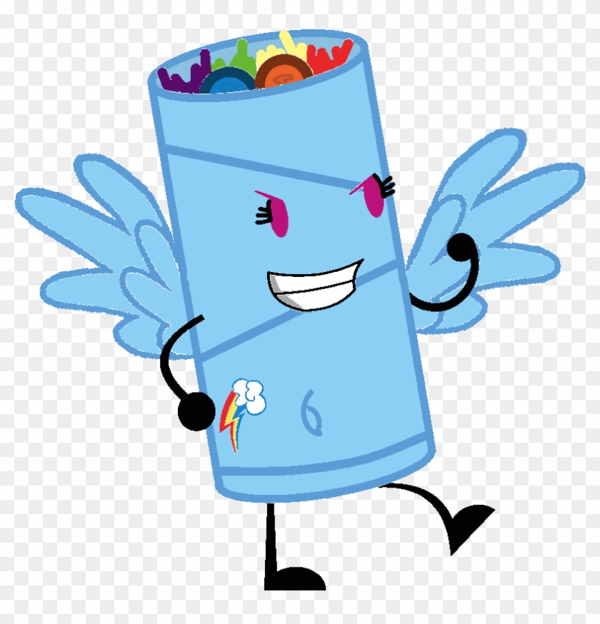 Burrito As Rainbow Dash By Thedrksiren - Bfdi Rainbow Dash - Full Size ...