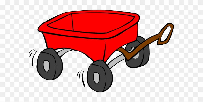 Little Red Wagon Clip Art At Clker - Red Wagon Clip Art #468282