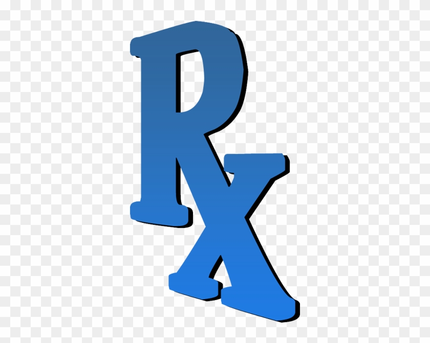 Blue Rx 3d Clip Art - Blue Rx 3d Clip Art #468786