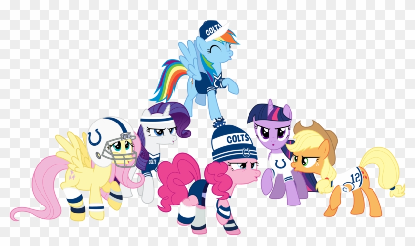 Mane Six Super Bowl Cheer By Jeatz-axl - Mane 6 Cheering #469308