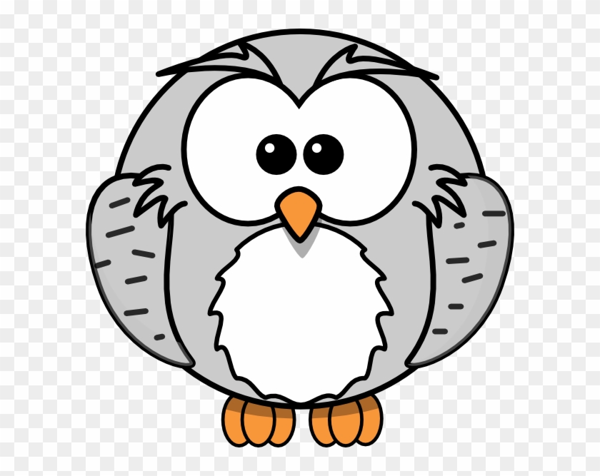 Gray Owl Cartoon Clip Art At Clker - Cartoon Owl #474166