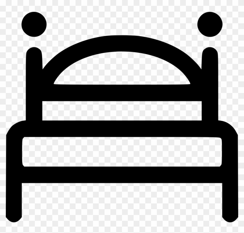 Night Clipart Hotel Bed - Bedrooms Icons Round Black Png #476421