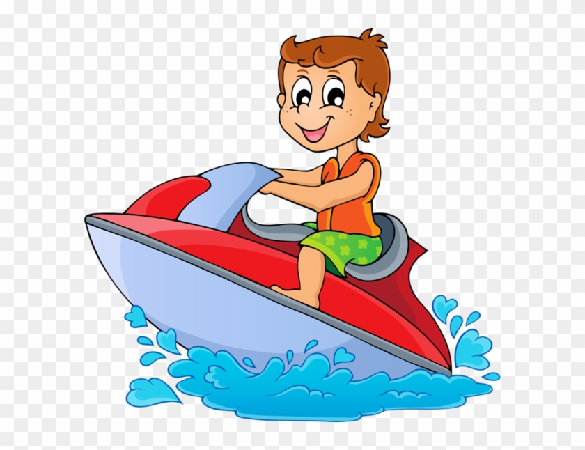 Personnages, Illustration, Individu, Personne, Gens - Water Sports In Cartoon #480425