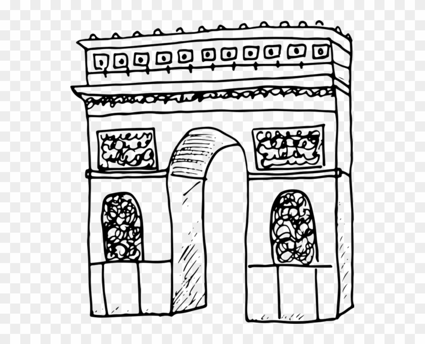 Arc De Triomphe Rubber Stamp - Arc De Triomphe Rubber Stamp #481002