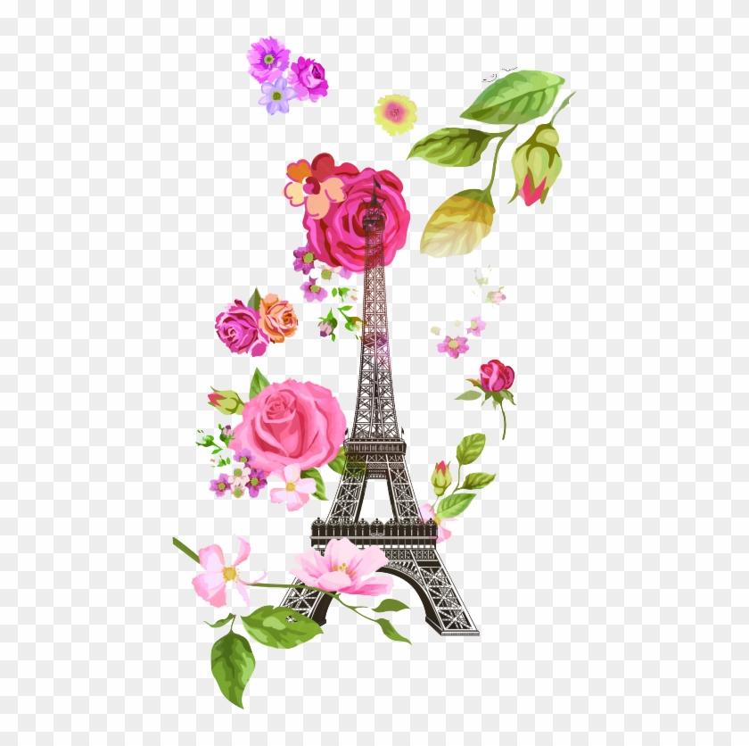 Eiffel Tower Flower Euclidean Vector - Eiffel Tower Flower Euclidean Vector #481390