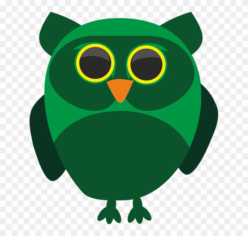 Descargue Imágenes Gratis De Sowa De Más De Fotos, - Vector Illustration Of A Green Owl Pendant Necklace #482919