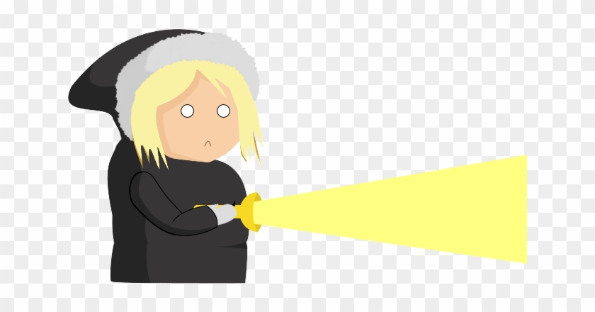Cartoon Character With Flashlight By Gamel3ox On Deviantart - Cartoon Flashlight Transparent #482936