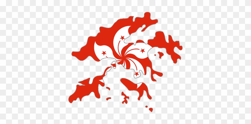 Hong Kong Flag Map #484961