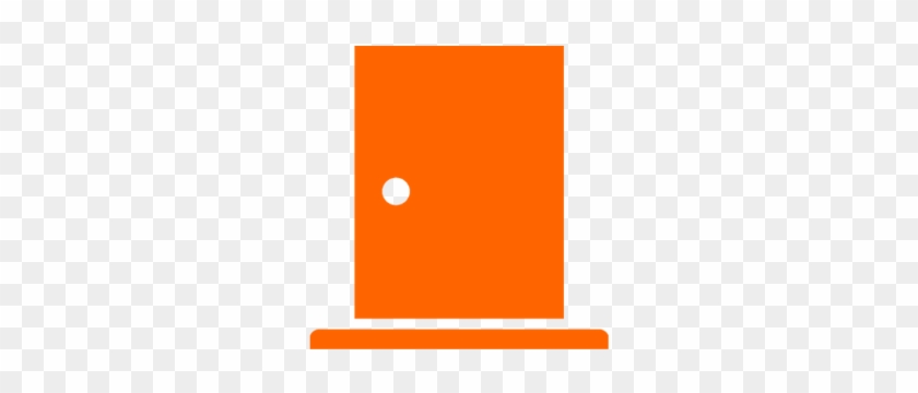 A Orange Steel Door Icon - Illustration #486290