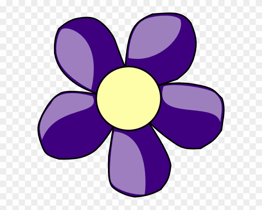 Purple Flower Clip Art At Clker - Clip Art Flowers Purple #486748