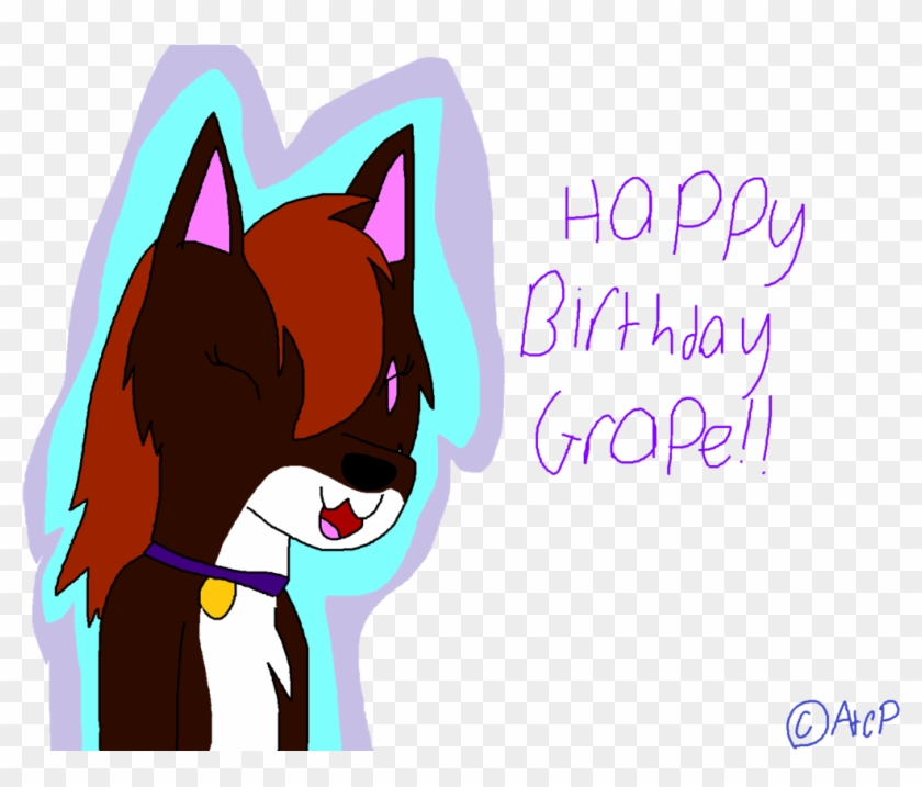 Happy Birthday Grape By Angelthecyborgpanda Happy Birthday - Cartoon #487151