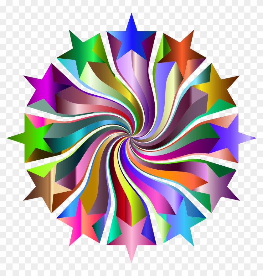 This Free Icons Png Design Of Prismatic Starburst Vortex - Illustration #488233