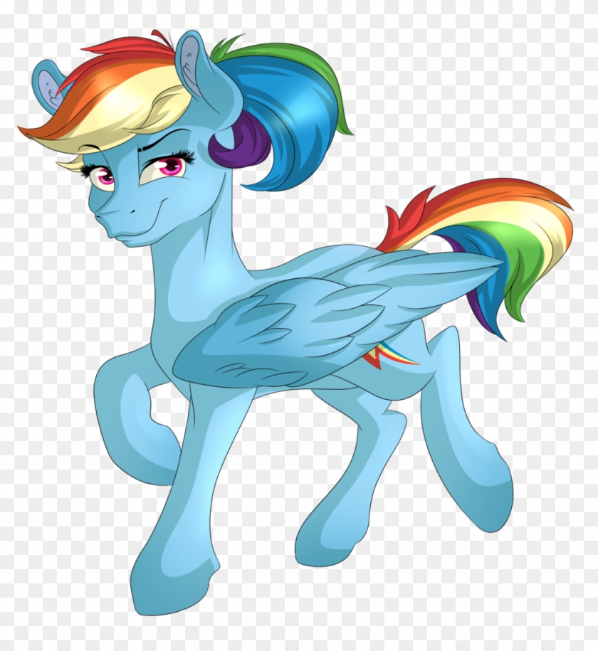 Rainbow Pony Tail Dash By Topas-art - Cartoon #488583