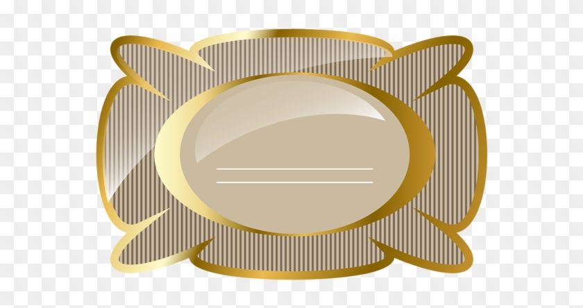 Cream And Gold Luxury Label Png Clipart Picture - Clip Art #489248