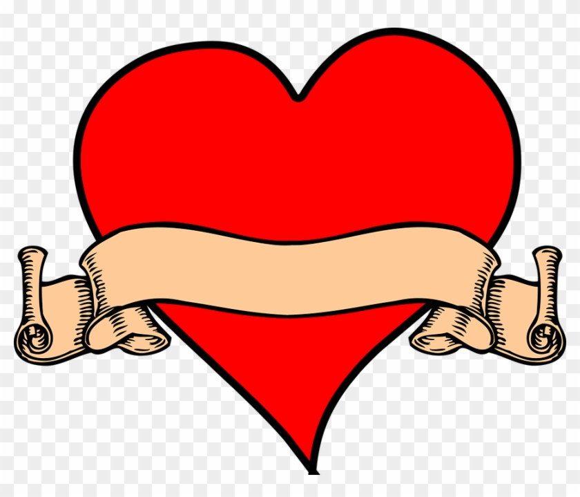 hearts scroll clip art