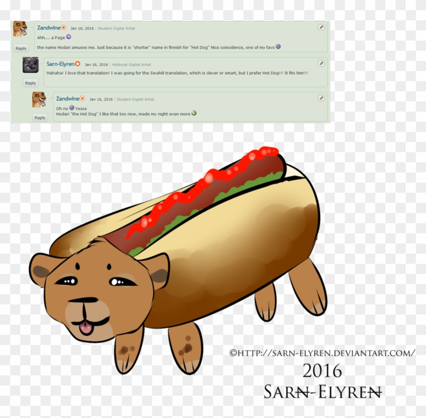 Hot Dog Hodari By Sarn-elyren - Cartoon #493724