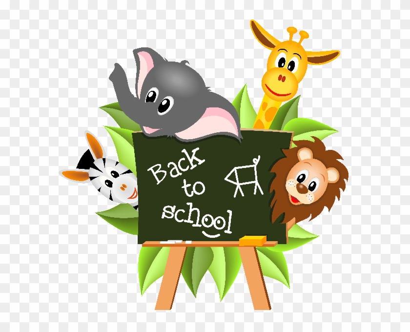 Back To School Cartoon Picture Images Sarita Creations Multicolor Animal Pvc Wall Sticker Free Transparent Png Clipart Images Download