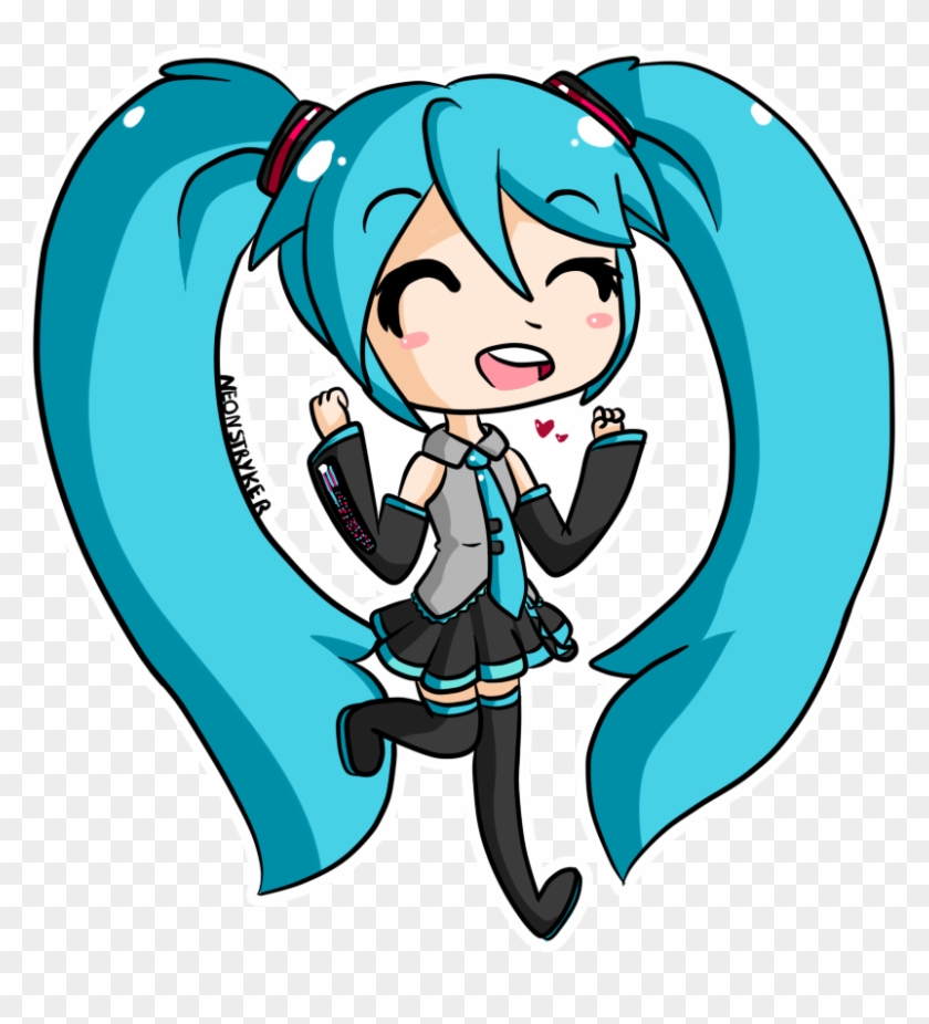 Chibi Hatsune Miku By Neonstryker - Chibi Hatsune Miku By Neonstryker #495358