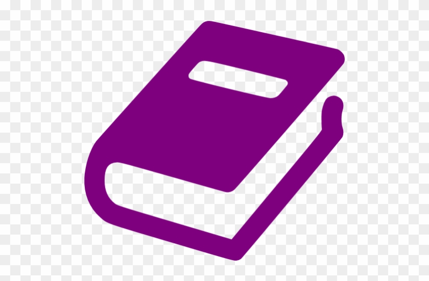Purple Book Clipart - Book Icon Blue #495713