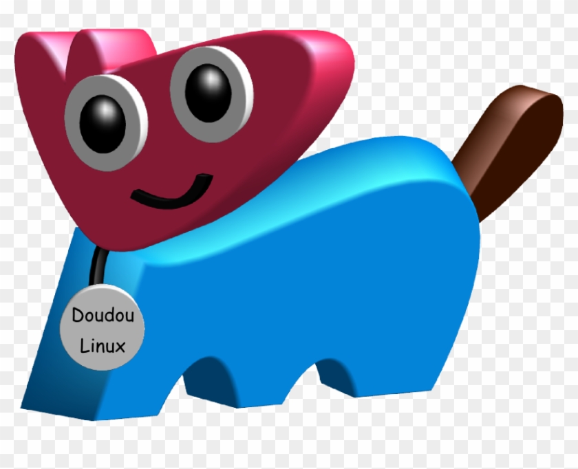 Geek Doudou Linux Doudoulinux 2 Black White Line Art - Linux #495815