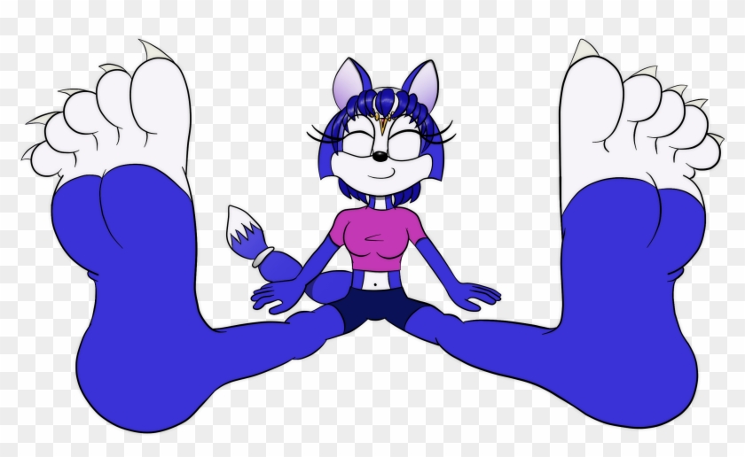 Glygly303 68 4 [commission] Krystal's Foot Flaunt By - Cartoon #496959